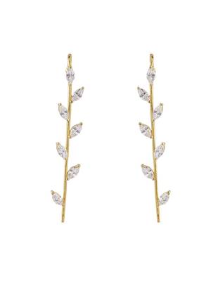 Gold plated ear cuffs in sterling silver 3