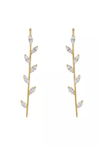 Gold plated ear cuffs in sterling silver