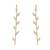 Gold plated ear cuffs in sterling silver