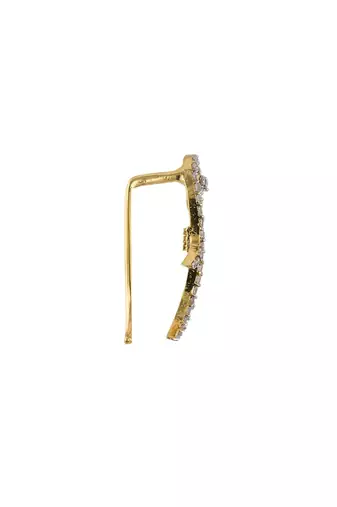 Gold plated ear cuffs in sterling silver