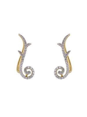 Gold plated ear cuffs in sterling silver 3