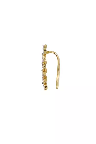 Gold plated ear cuffs in sterling silver