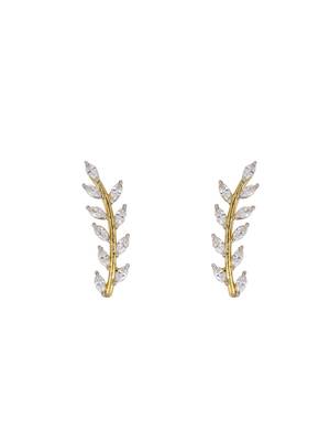Gold plated ear cuffs in sterling silver 3