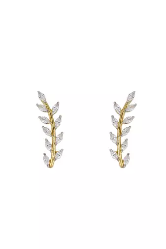 Gold plated ear cuffs in sterling silver