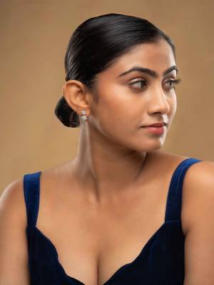 Gold plated earrings in sterling silver 1