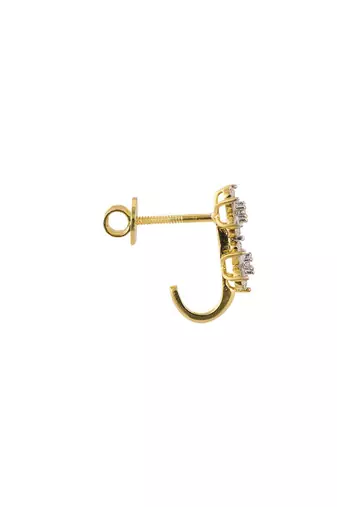 Gold plated earrings in sterling silver
