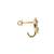 Gold plated earrings in sterling silver
