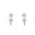 Gold plated earrings in sterling silver