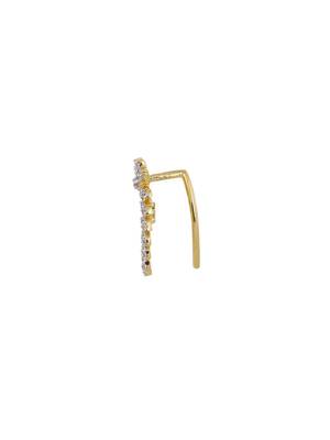 Gold plated ear cuffs in sterling silver 2