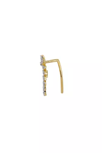 Gold plated ear cuffs in sterling silver