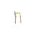 Gold plated ear cuffs in sterling silver
