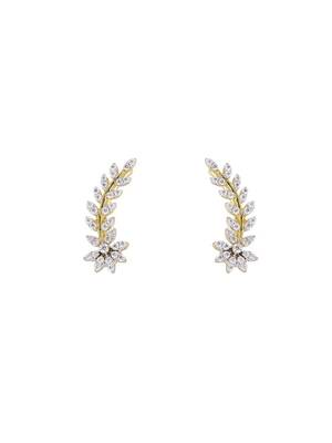Gold plated ear cuffs in sterling silver 3