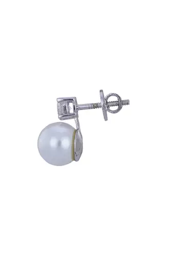 Gold plated stud earrings in sterling silver
