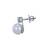 Gold plated stud earrings in sterling silver