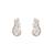 Gold plated stud earrings in sterling silver
