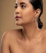 Gold plated earrings in sterling silver