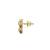 Gold plated stud earrings in sterling silver
