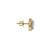 Gold plated stud earrings in sterling silver