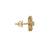 Gold plated stud earrings in sterling silver