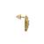 Gold plated stud earrings in sterling silver