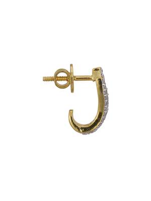 Gold plated stud earrings in sterling silver 2