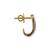 Gold plated stud earrings in sterling silver