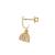 Gold plated dangler earrings in sterling silver