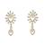 Gold plated dangler earrings in sterling silver