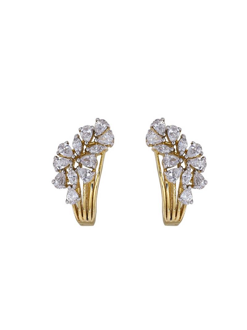 Gold plated earrings in sterling silver