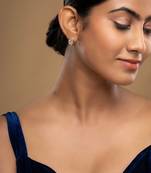 Gold plated earrings in sterling silver