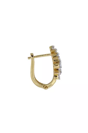 Gold plated earrings in sterling silver