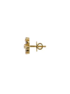 Gold plated stud earrings in sterling silver 3