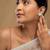 Gold plated stud earrings in sterling silver