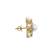 Gold plated stud earrings in sterling silver