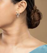 Gold plated stud earrings in sterling silver