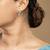 Gold plated stud earrings in sterling silver