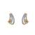 Gold plated earrings in sterling silver