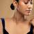 Gold plated earrings in sterling silver