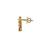 Gold plated stud earrings in sterling silver