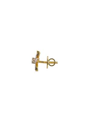 Gold plated stud earrings in sterling silver 2