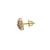 Gold plated pink stone stud earrings in sterling silver