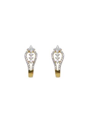 Gold plated earrings in sterling silver 1