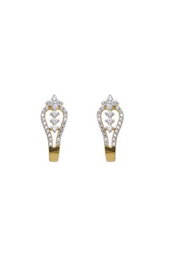 Gold plated earrings in sterling silver