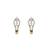 Gold plated earrings in sterling silver