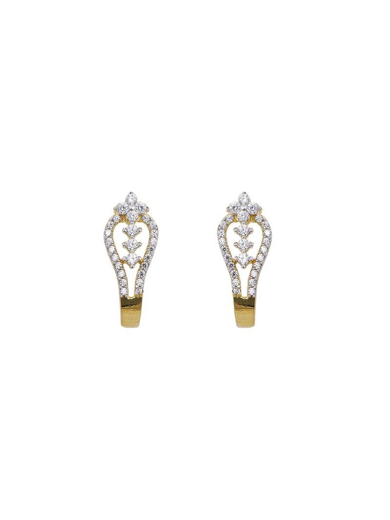 Gold plated earrings in sterling silver