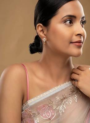 Gold plated earrings in sterling silver 2