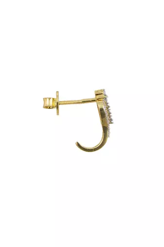 Gold plated earrings in sterling silver