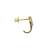 Gold plated earrings in sterling silver