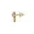 Gold plated stud earrings in sterling silver