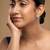Gold plated stud earrings in sterling silver